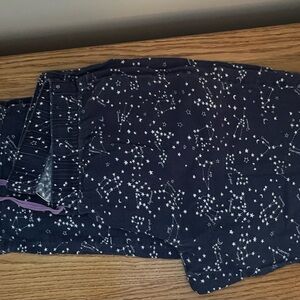 Navy Constellation Print Pajama Pants